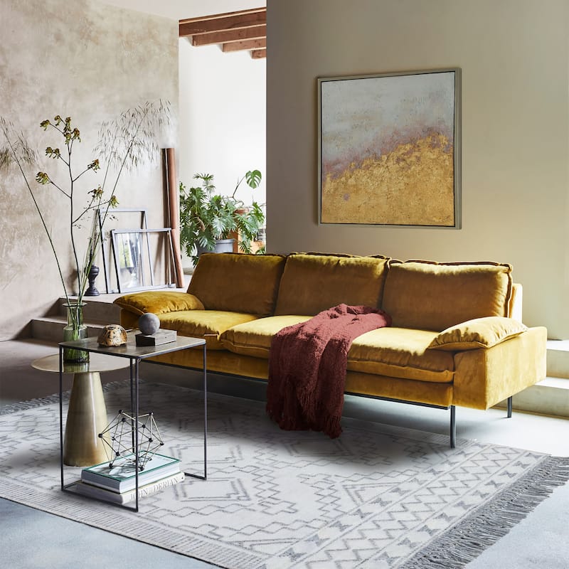 Renwil Threefold Indoor Aluminum Table, Antique Brass