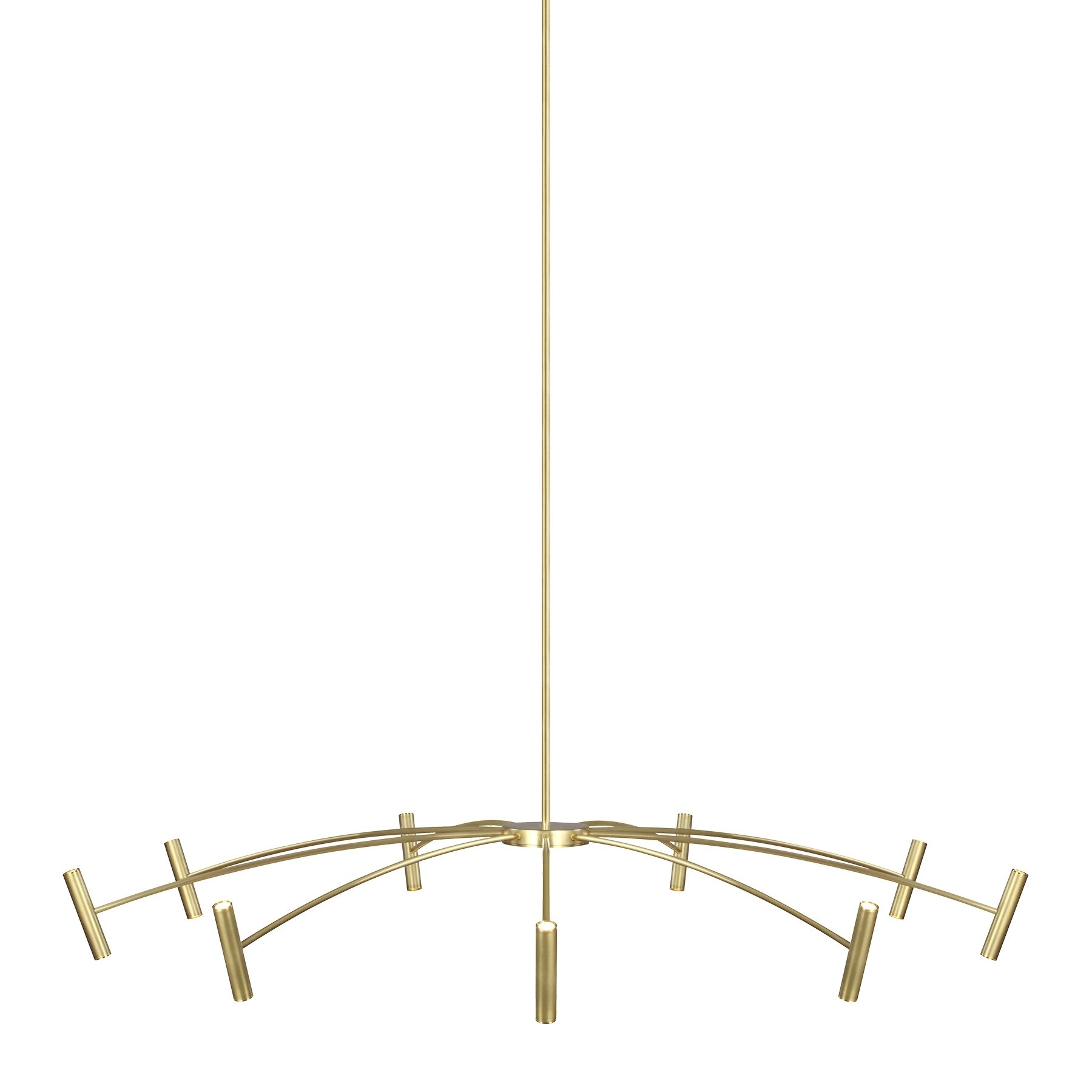 Tech Lighting 700ARL55-LED9  Aerial 18 Light 53" Wide LED Chandelier - (Aged Brass / 3000K) - Chandeliers For Bedrooms by Overstock.com