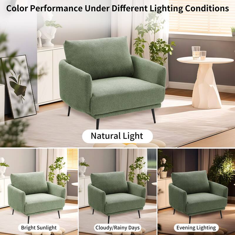 Karaka 37.5"W Oversized Armchair Leisure Sofa Accent Chair (Set of 2)