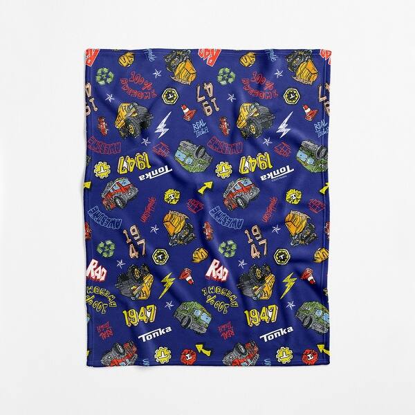 slide 2 of 6, Hasbro Tonka 100 Awesome Swaddle Blanket - 40x50 inches 40x50 inches - 100 Awesome