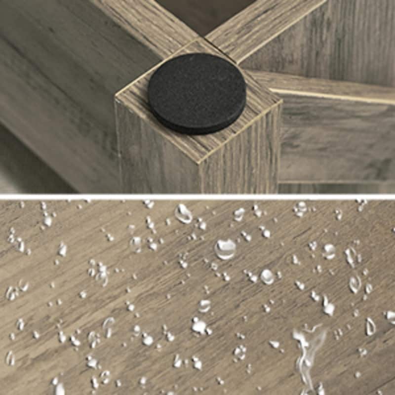 VINGLI Water-washed Gray Extensible Lift Coffee Table