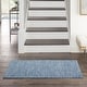 preview thumbnail 58 of 183, Nourison Essentials Solid Contemporary Indoor/ Outdoor Area Rug 2' x 4' Runner - Blue/Grey