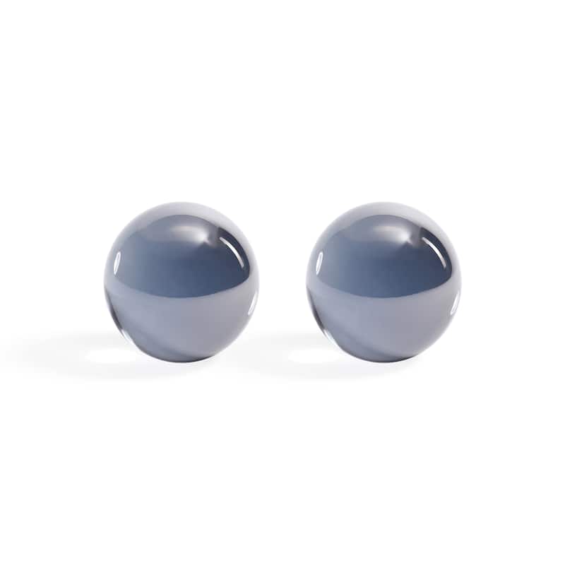 Decorative Crystal Glass Balls, Set of 2