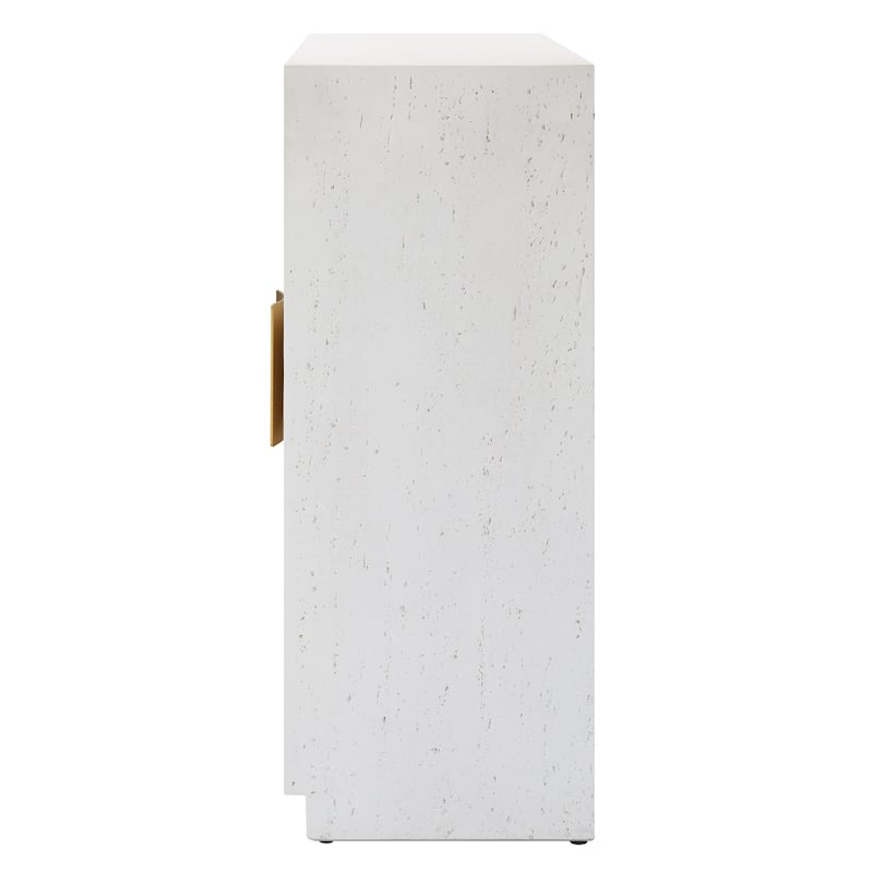 Uttermost Emma 2 Door White Cabinet - 32.25'' H X 32'' W X 14.25'' D