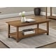 preview thumbnail 11 of 19, Payne Wood Coffee Table with Shelf - 47.25'' x 24.00'' x 18.25''