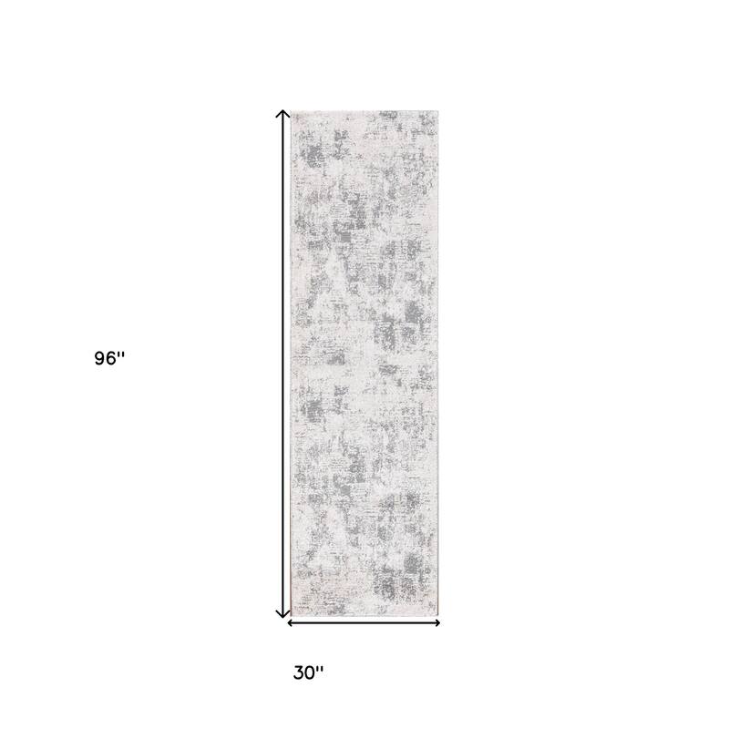 Power Loomed Abstract Modern Durable Area Rug - 96' X '30' X '0.4