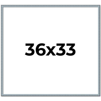 36x33 Frame Rustic Sky Blue Solid Wood Picture Frame | 0.75 Inch