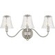 preview thumbnail 1 of 5, McKinney 3-Light Brushed Nickel Bath Light