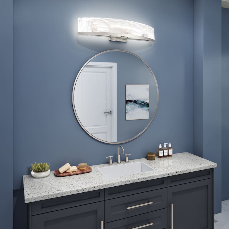 Artcraft Skye Bathroom Vanity - Brushed Nickel Finish - 32.01" W