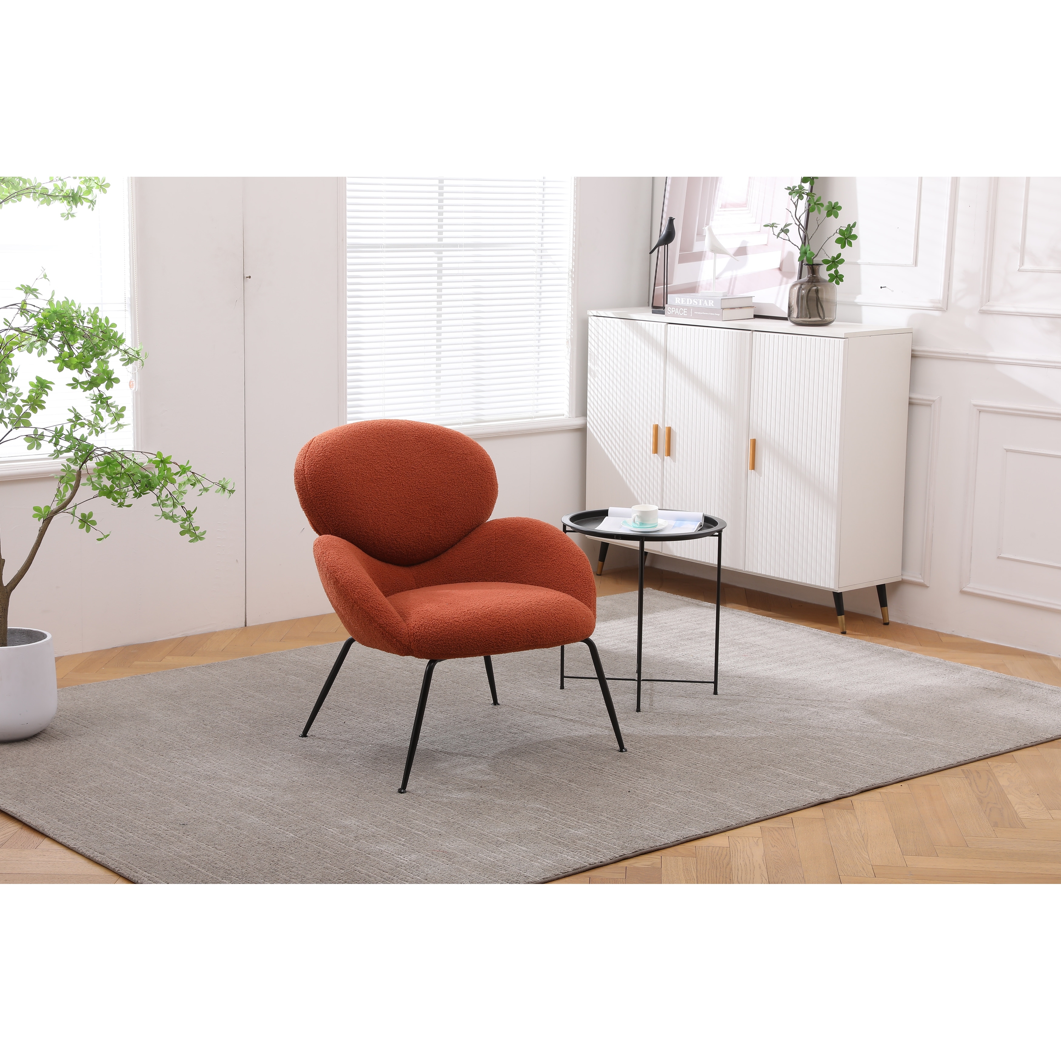 Orange vanity chair deals
