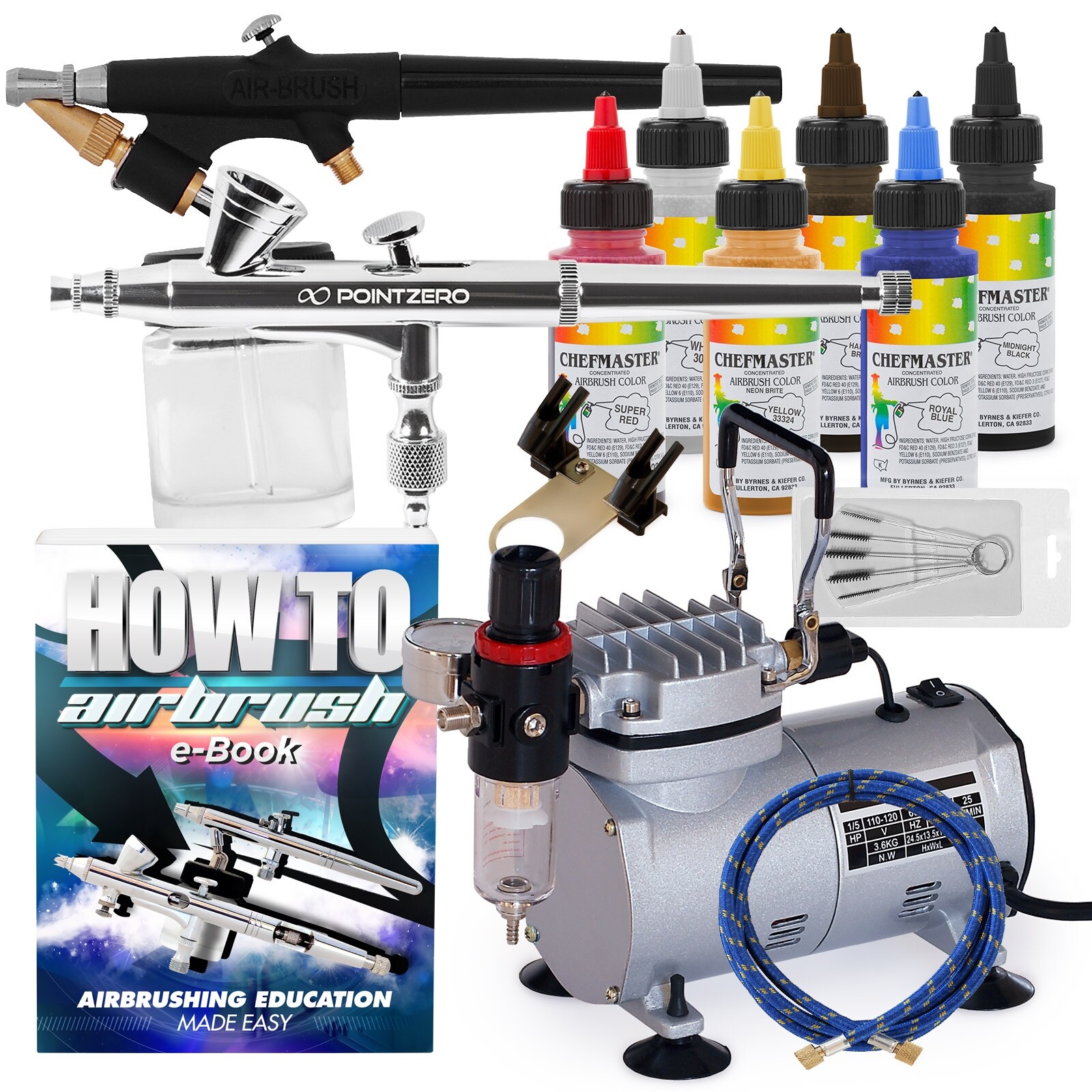 Shop Cake Airbrush Decorating Kit 2 Airbrushes Compressor And