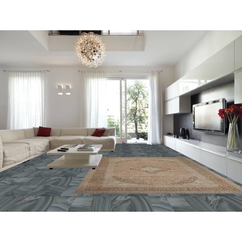 Hand Knotted Oriental 100% Wool Carpet Traditional Floral Pink Mashad Area Rug - 12' 6'' X 9' 10''