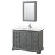 Option Dark Gray / Carrara Cultured Marble Top / Polished