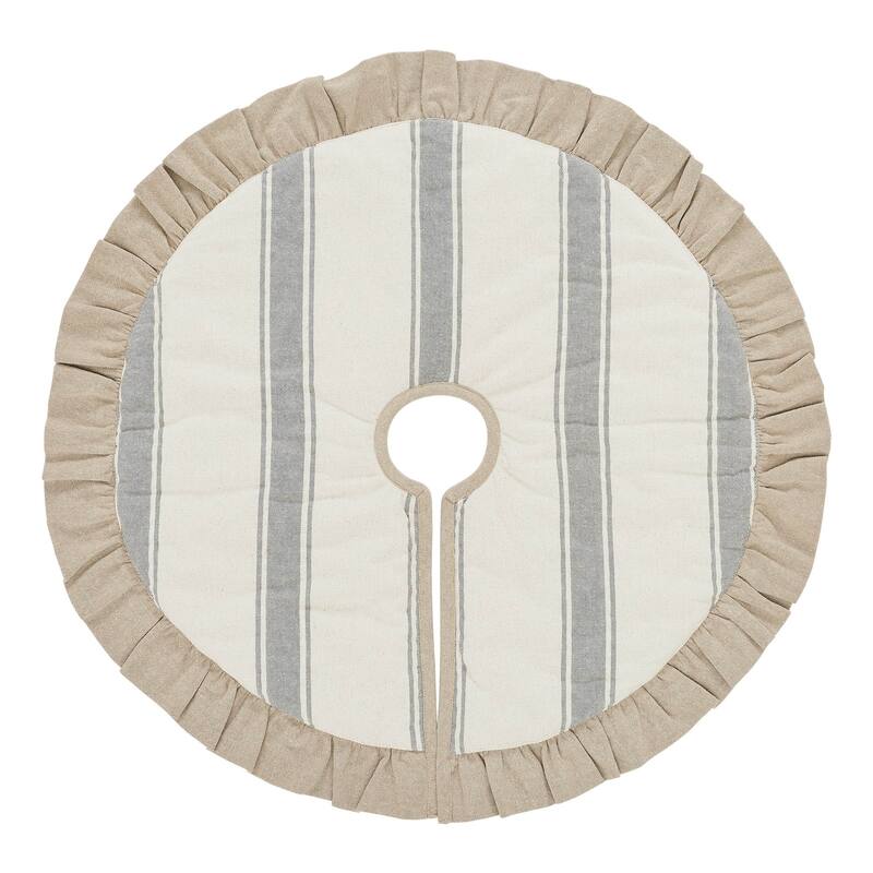 Grace Grain Sack Stripe Tree Skirt (3 Sizes)