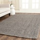 SAFAVIEH Jerneja Handmade Solid Chunky Jute Area Rug - 4' x 6' - Light Grey