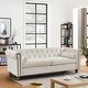 Chesterfield Tufted Fabric 3-Seater Sofa Couch - On Sale - Bed Bath ...