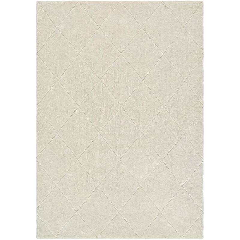 Livabliss Modern & Contemporary Wooly Geometric Washable Area Rug