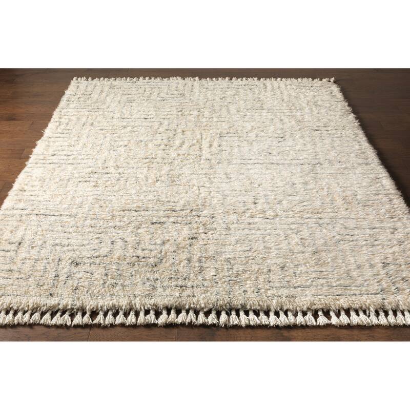 Durga Handmade Scandinavian Plush Wool Area Rug