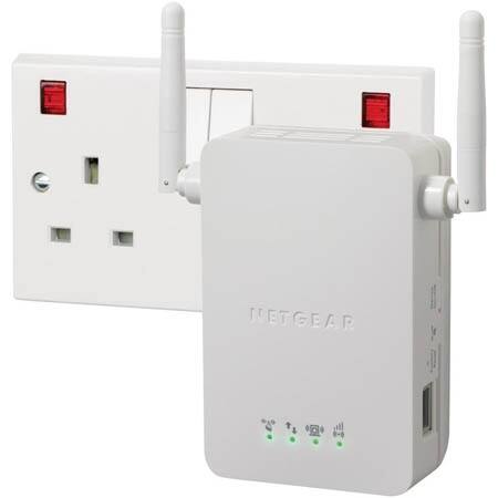 Netgear N300 Wall Plug Wifi Range Extender Fast Ethernet Wn3000rp Overstock 20746712