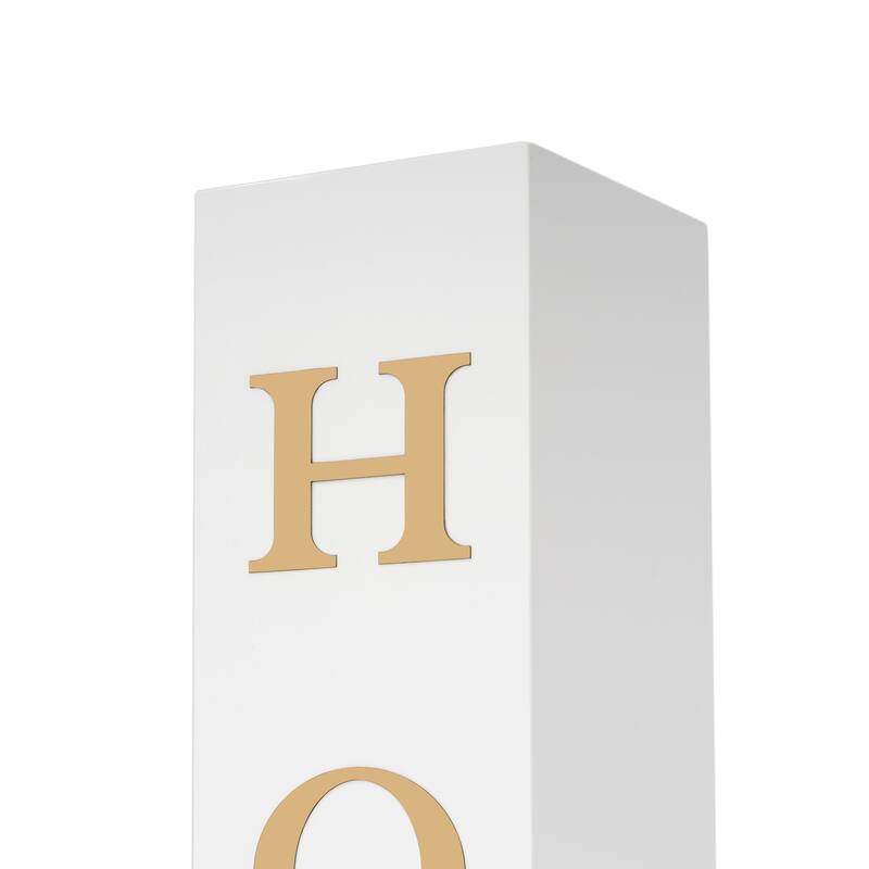 White Wood Vase HOME Letter Floor Vase