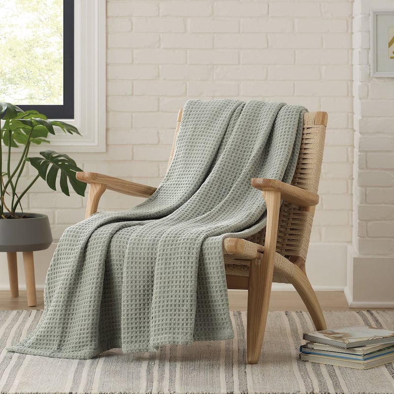 Aston & Arden Waffle Weave Cotton Throw