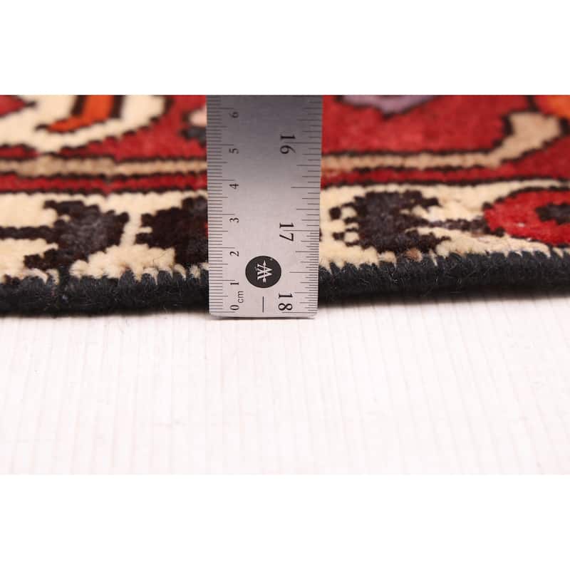 ECARPETGALLERY Hand-knotted Kayseri Vintage Dark Red Wool Rug - 6'9 x 9'1