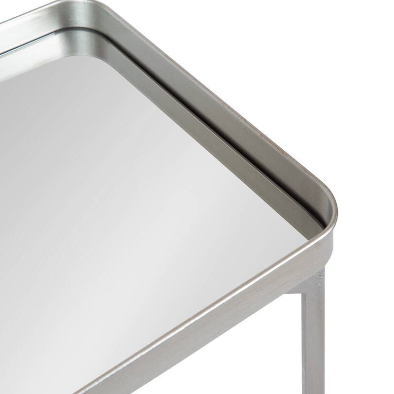 Kate and Laurel Celia Metal Tray Accent Table