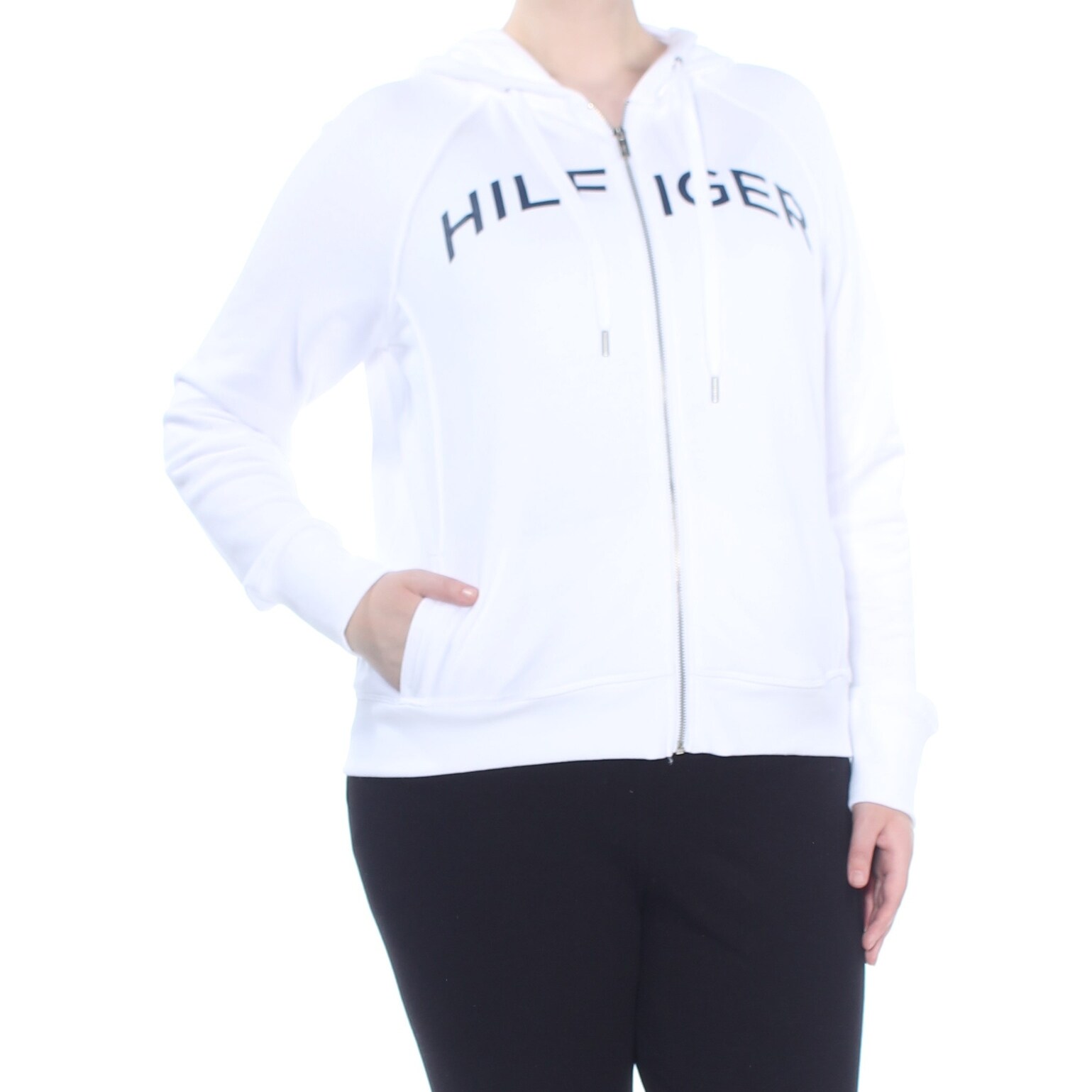 tommy hilfiger zip up sweater women's