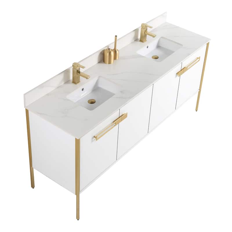 Fine Fixtures Oakville Bathroom Vanity with White Ceramic Sink