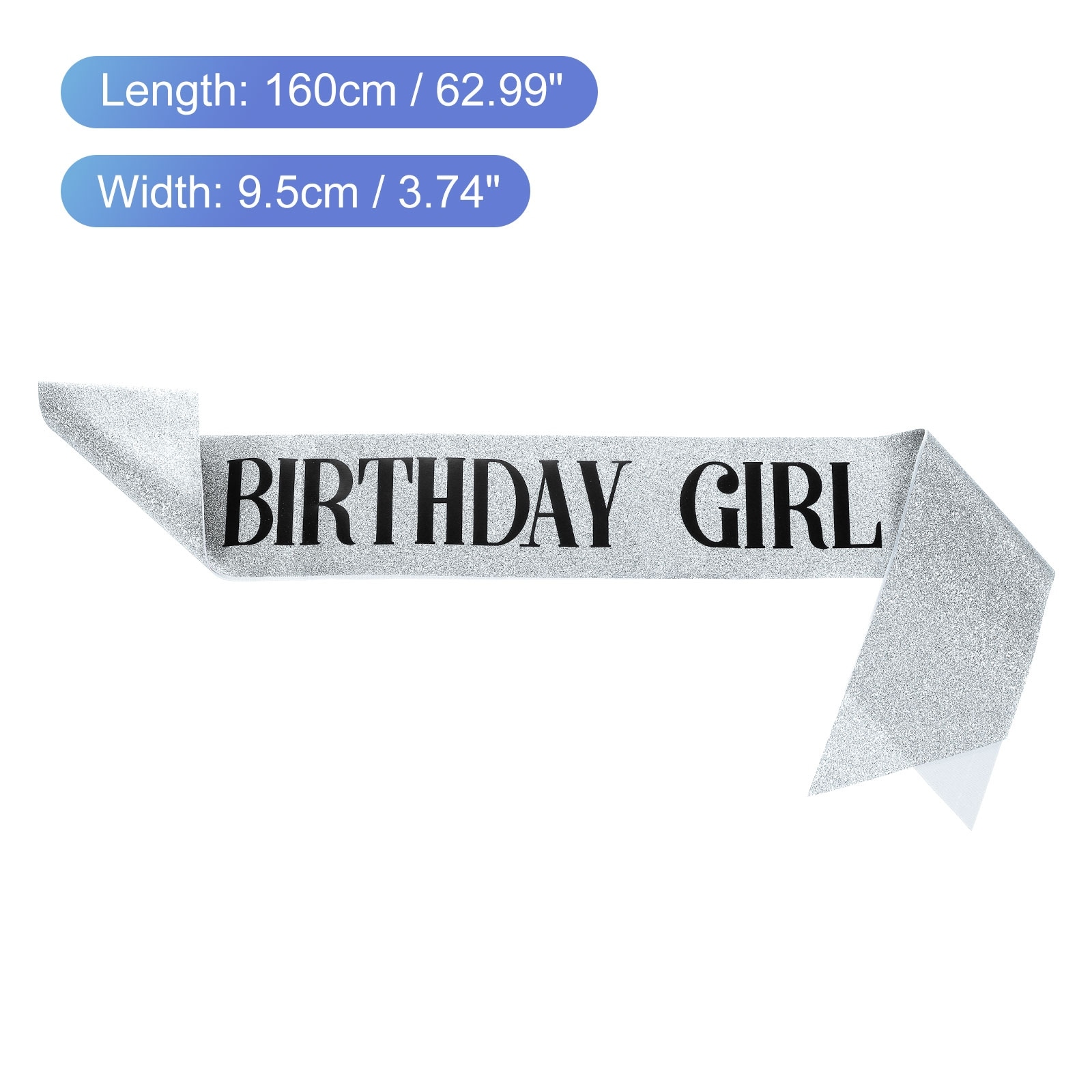 Birthday Sash, 1Pcs Personalized Sash Elegant Birthday Sash for Decor