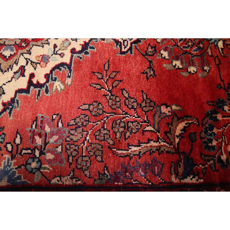 ECARPETGALLERY Hand-knotted Andelz Red Wool Rug - 3'1 x 8'2
