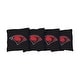 preview thumbnail 1 of 1, Incarnate Word Cardinals Cornhole Bags Black All-Weather Resin Filled