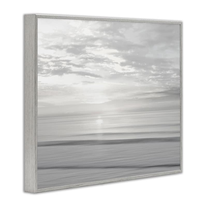 Stupell Soft Serene Beach Reflection Framed Giclee Art Design By Maggie Olsen