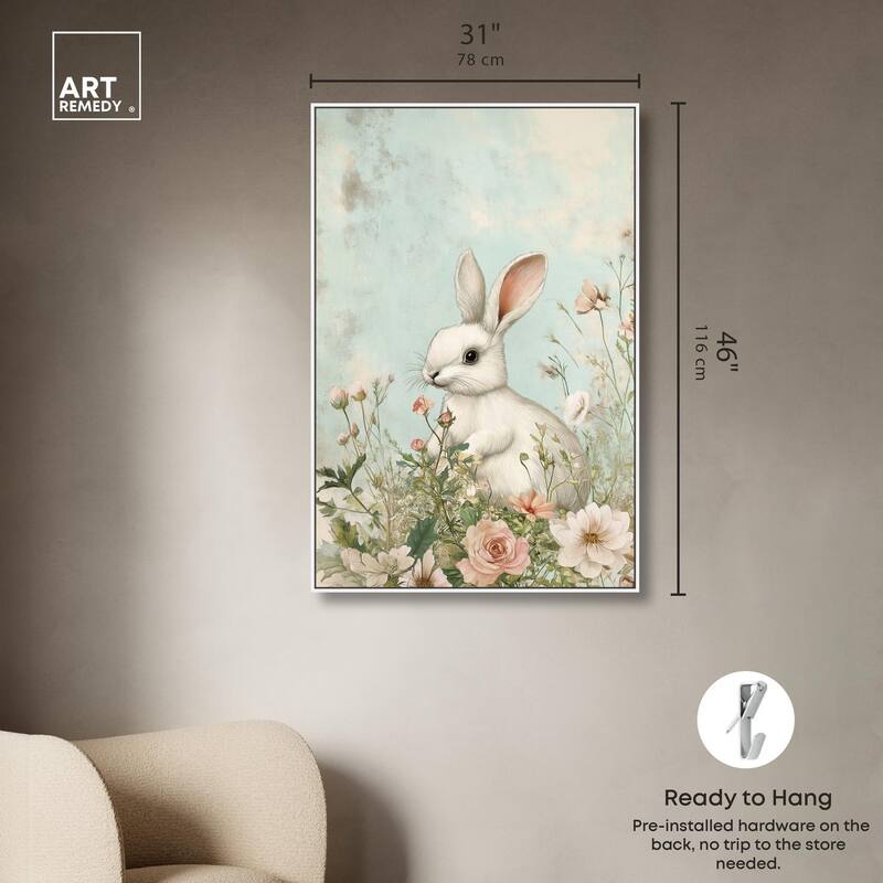 Easter Bunny Canvas by Art Remedy
