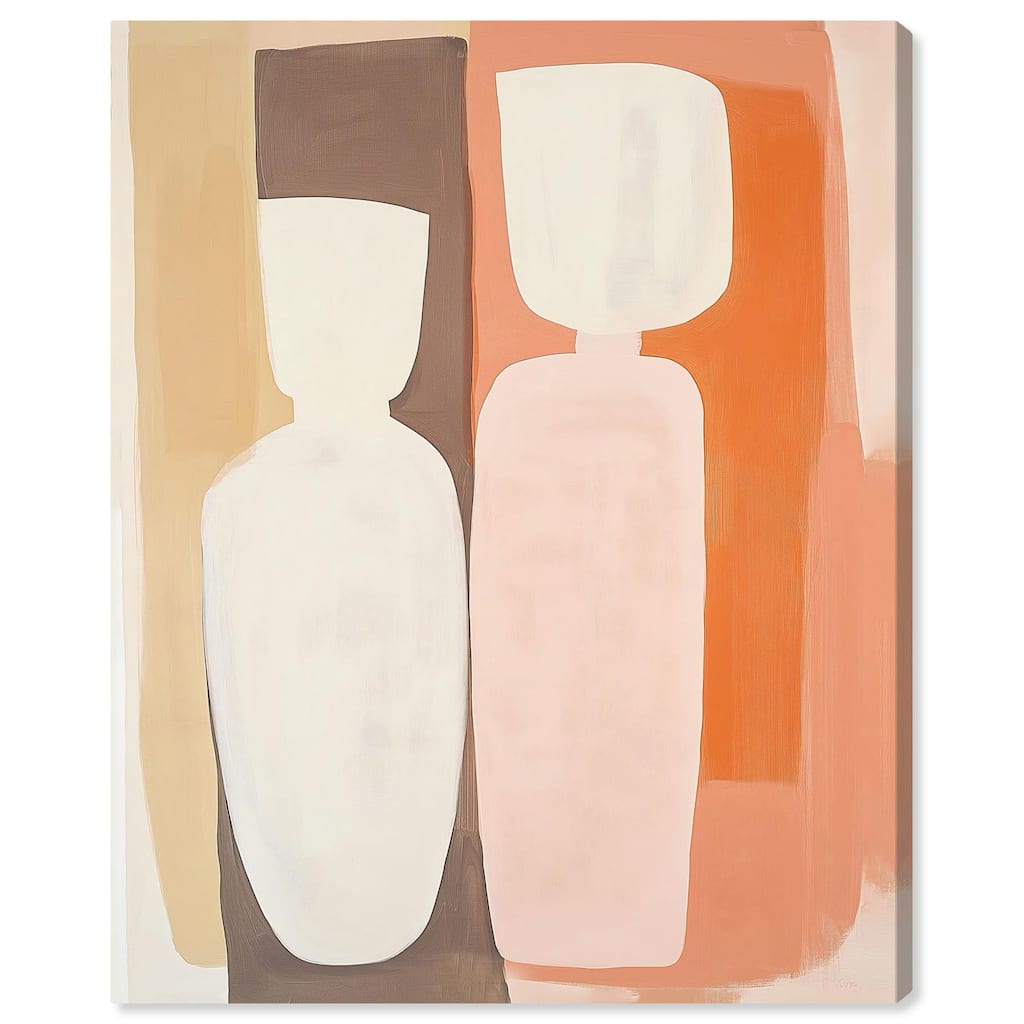 Pink Meets Clay I Canvas by Art Remedy, Gallery Wrapped