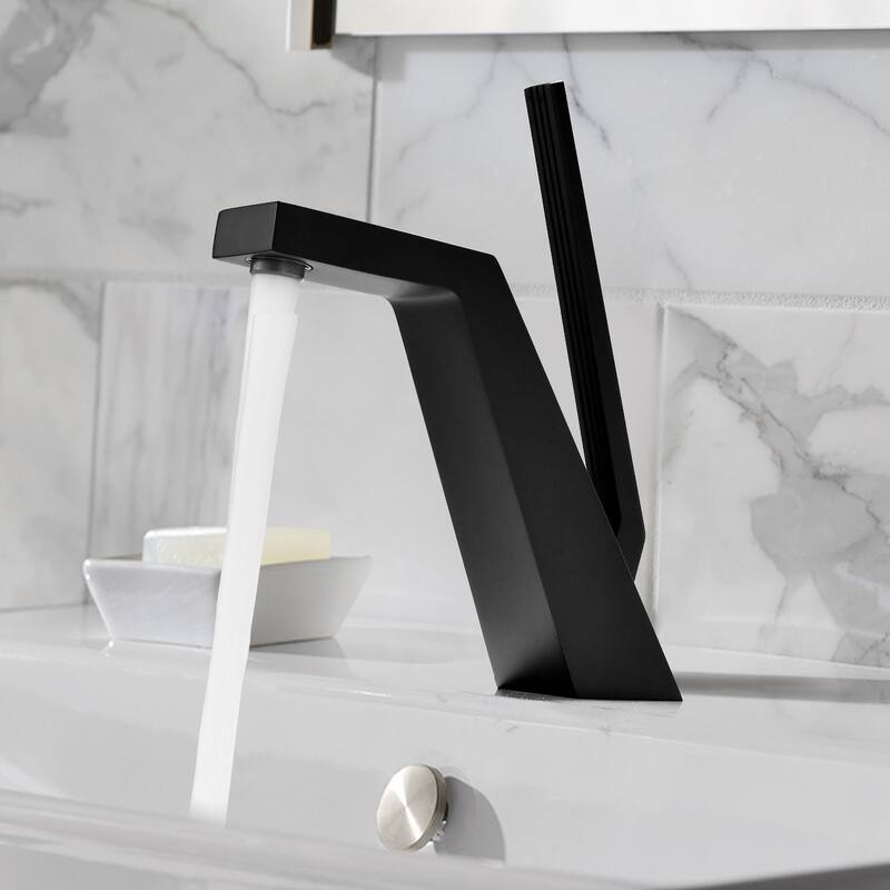 8"H Solid Brass Creative Single-Handle Bathroom Faucet