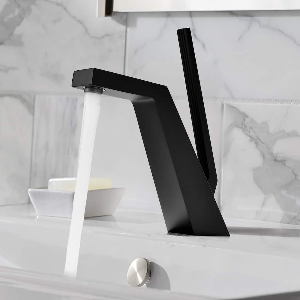 8"H Solid Brass Creative Single-Handle Bathroom Faucet
