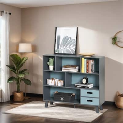 3-Tier Child Bookcase Open Shelves Cabinet Floor Standing Cube Storage