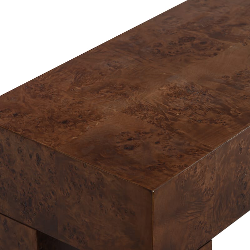 SAFAVIEH Couture Betharose Burl Wood Cons Table - 60"W x 16"D x 29"H