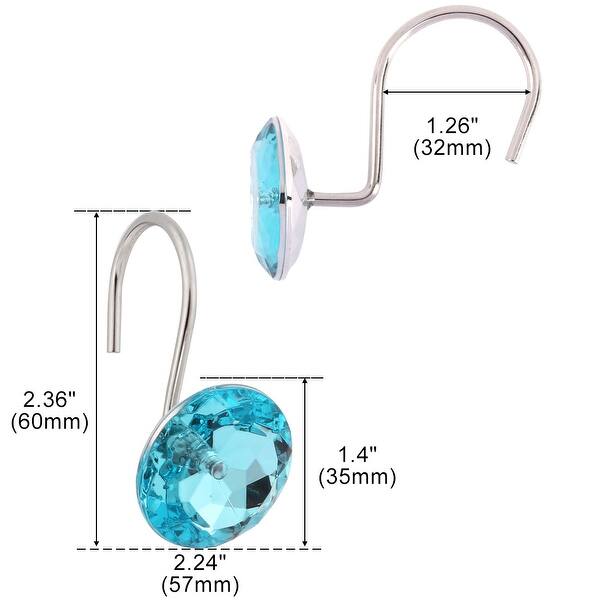 Shop Bathroom Rust Resistant Shower Curtain Hooks Rods Rings