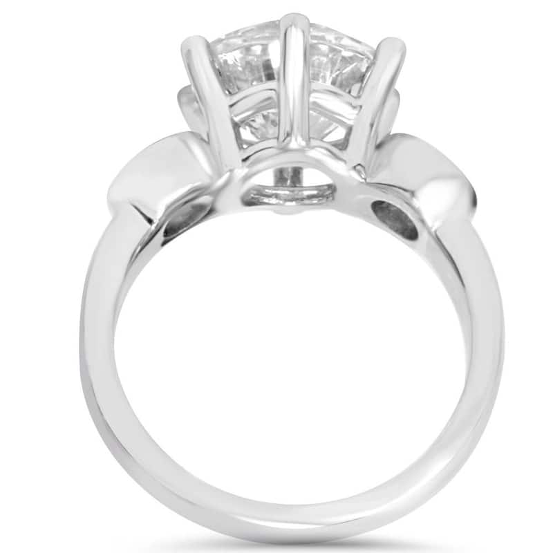 4.00CT Diamond Engagement Ring White Gold Lab Grown