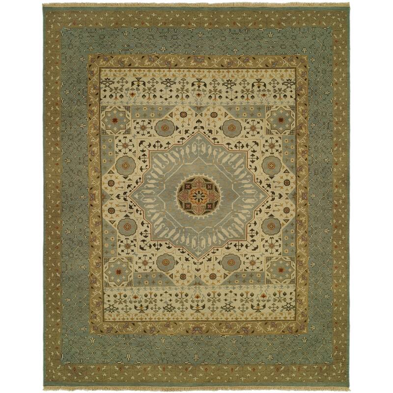 Traditional Multi-Colored Flatweave Wool Area Rug - 12' x 15' - Multi-Colored