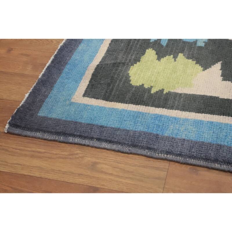 Vegetable Dye Wool Gabbeh Turkish Large Rug Handmade Wool Carpet - 14' 2'' X 10' 7''