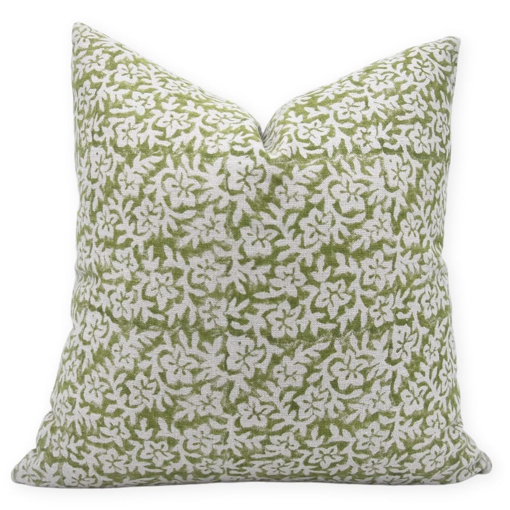 Linen Boho Block print pillow Cover - Nidhivan