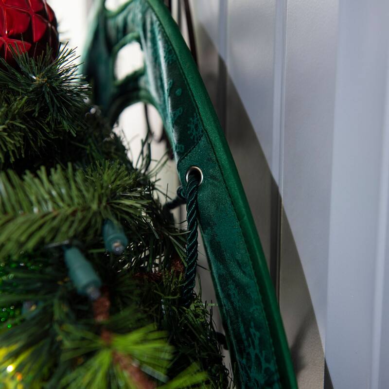 24 in Wreath Door Saver Protective Pad - Green