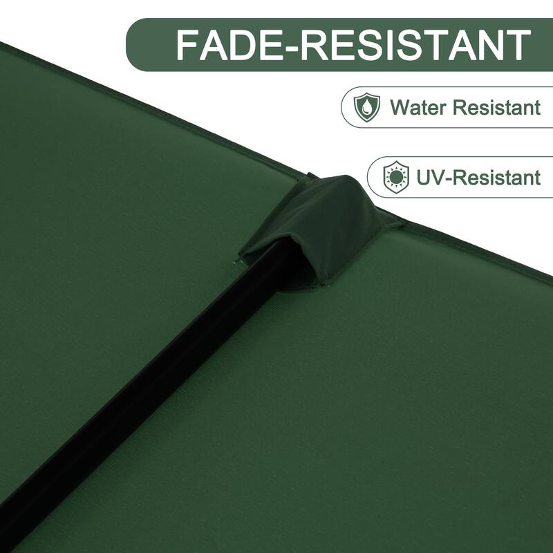 Autlaycil 13 ft Patio Umbrella with Crank Outdoor Umbrella with Base