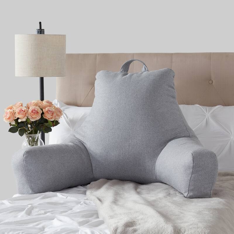 Greendale Home Fashions Jumbo Bed Rest Pillow - Cement