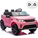 preview thumbnail 17 of 54, 12V Kids Ride On Car,Licensed Land Rover Style, 4.5Ah Battery, 2 Motors, 3 Speed Modes, Safety Features pink