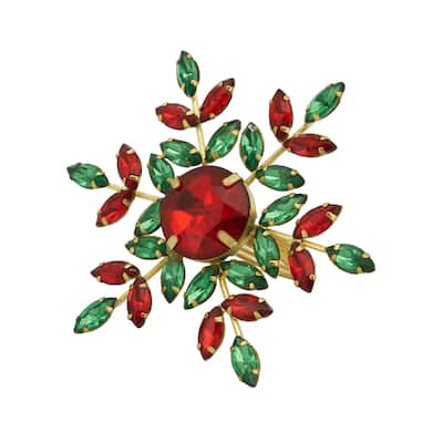 Elegant Frost Beaded Snowflake Napkin Ring (Set of 4)