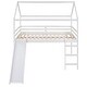 preview thumbnail 6 of 15, Full Size Loft Bed, House Bed with Slide and Guard Rails,High-quality Solid Pine Wood